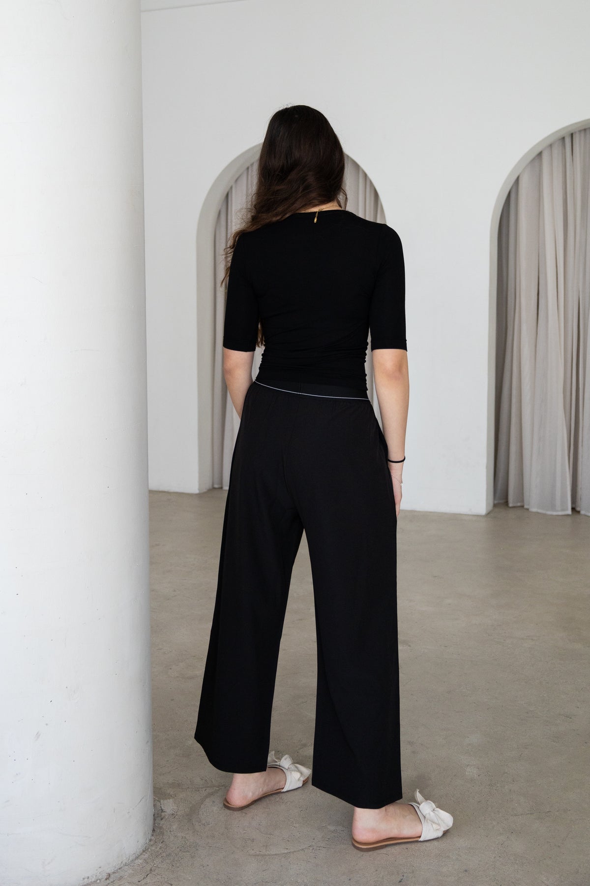 Elegant and versatile, The Yaz Pants are timeless wide-leg pants designed for comfort, modesty and effortless everyday style. Featuring a flowing silhouette and exclusive Yaz branded elastic waistband, they offer a flattering fit with complete freedom of movement—perfect for everyday wear, outings, travel and special occasions.